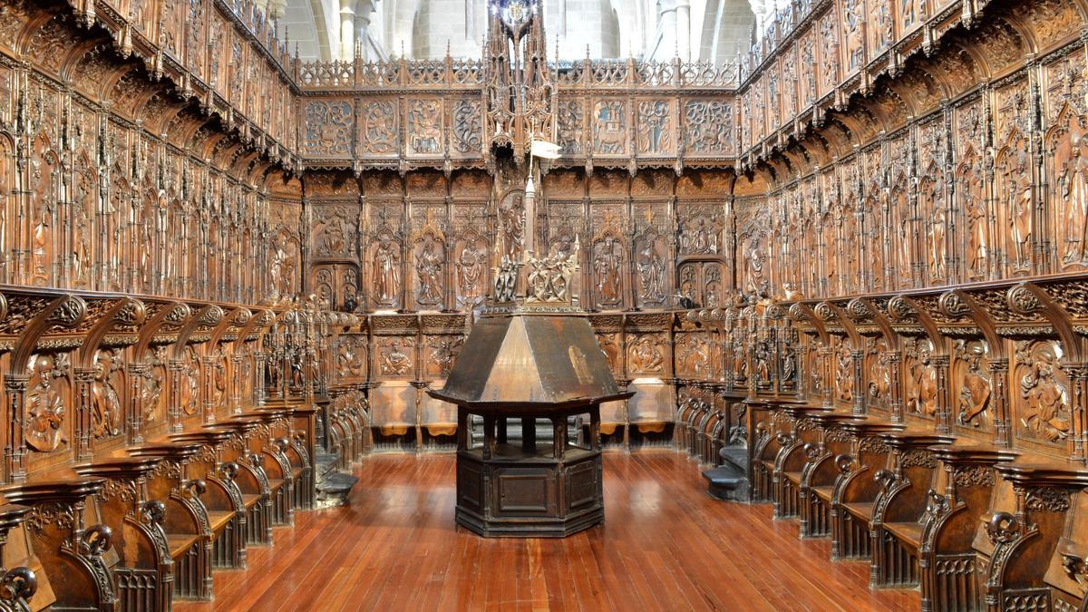 Sillería del coro de la Catedral de Zamora.