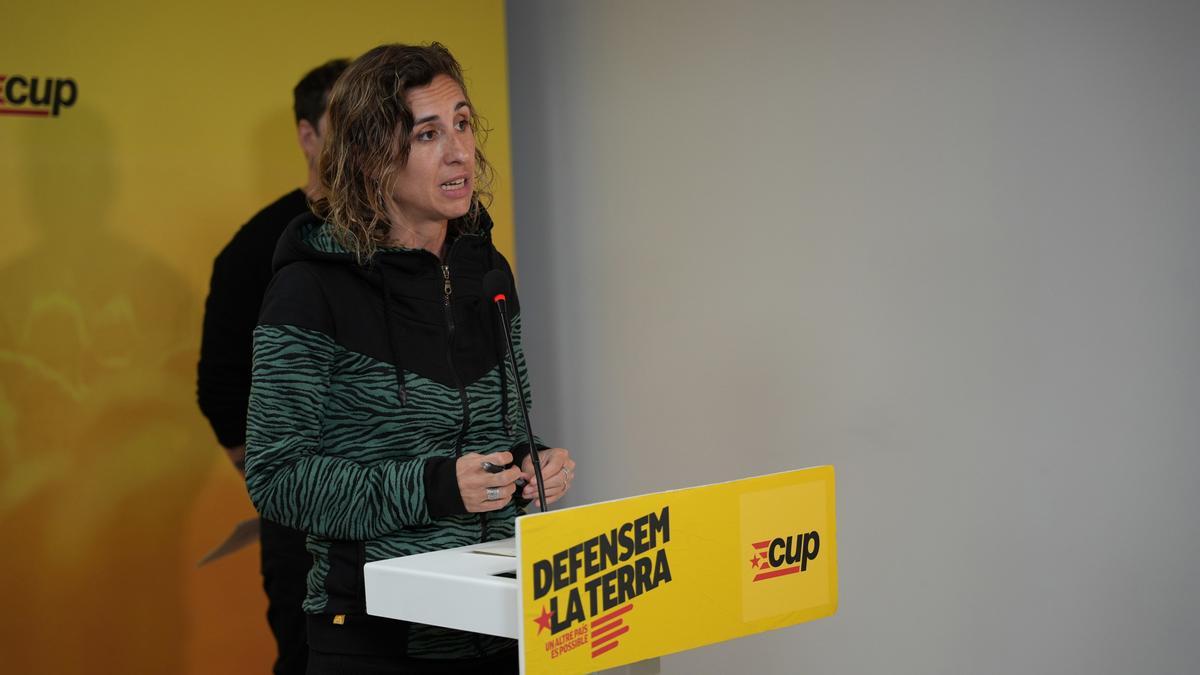 La candidata de la CUP a la presidència de la Generalitat, Laia Estrada