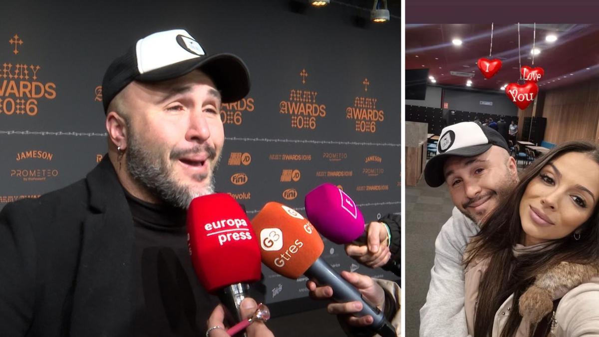 Kiko Rivera en los Army Awards 2026; a la derecha una imagen de su Instagram con Lola