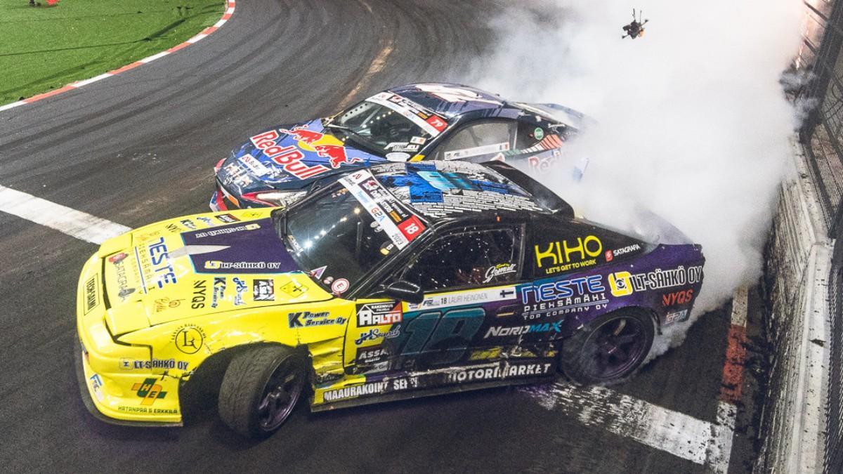 Acción de una carrera del campeonato