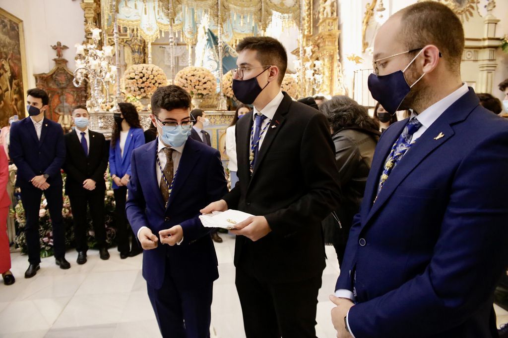 San Francisco acoge la misa en honor de la Dolorosa del Paso Azul de Lorca