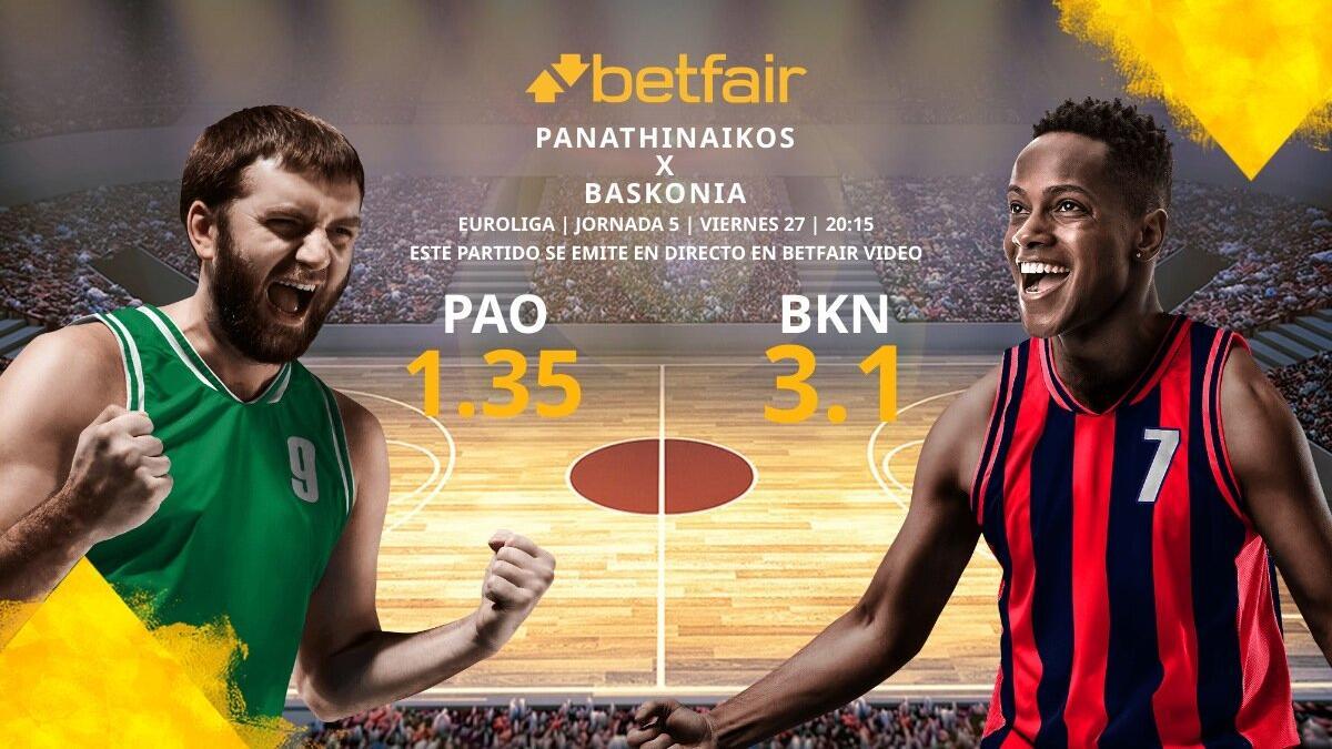 Panathinaikos BC vs. Saski Baskonia: horario, TV, estadísticas, clasificación y pronósticos