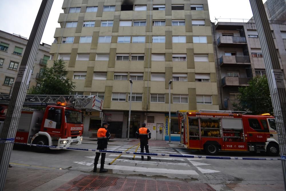 Incendio en Pontevedra