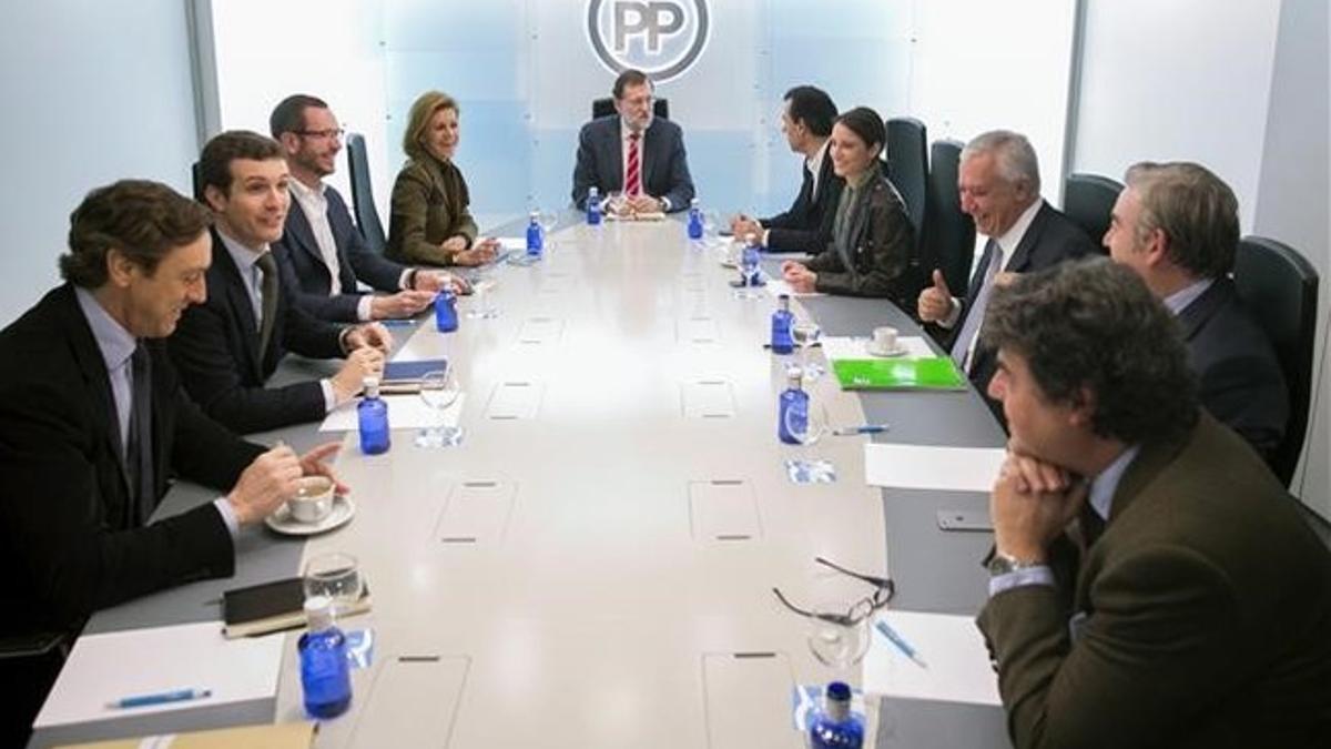 Mariano Rajoy preside la reunión del comité de dirección del PP, el pasado 25 de enero.