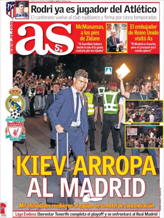 Kondogbia, Umtiti, Lenglet y la final de Kiev, en las portadas de este 25 de mayo