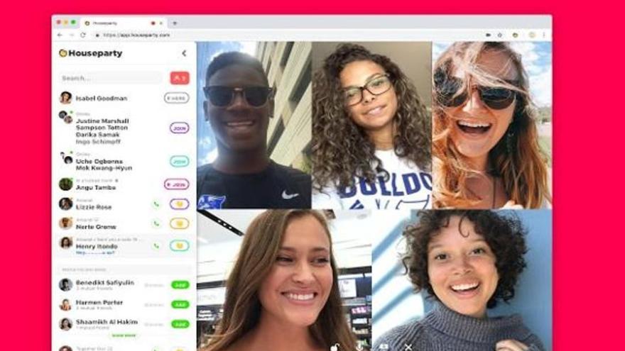 Con &#039;Houseparty&#039; se puede jugar durante las vídeollamas.