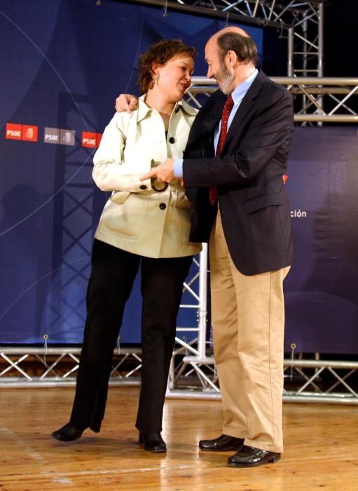 En 2005 en otro mitin del PSOE