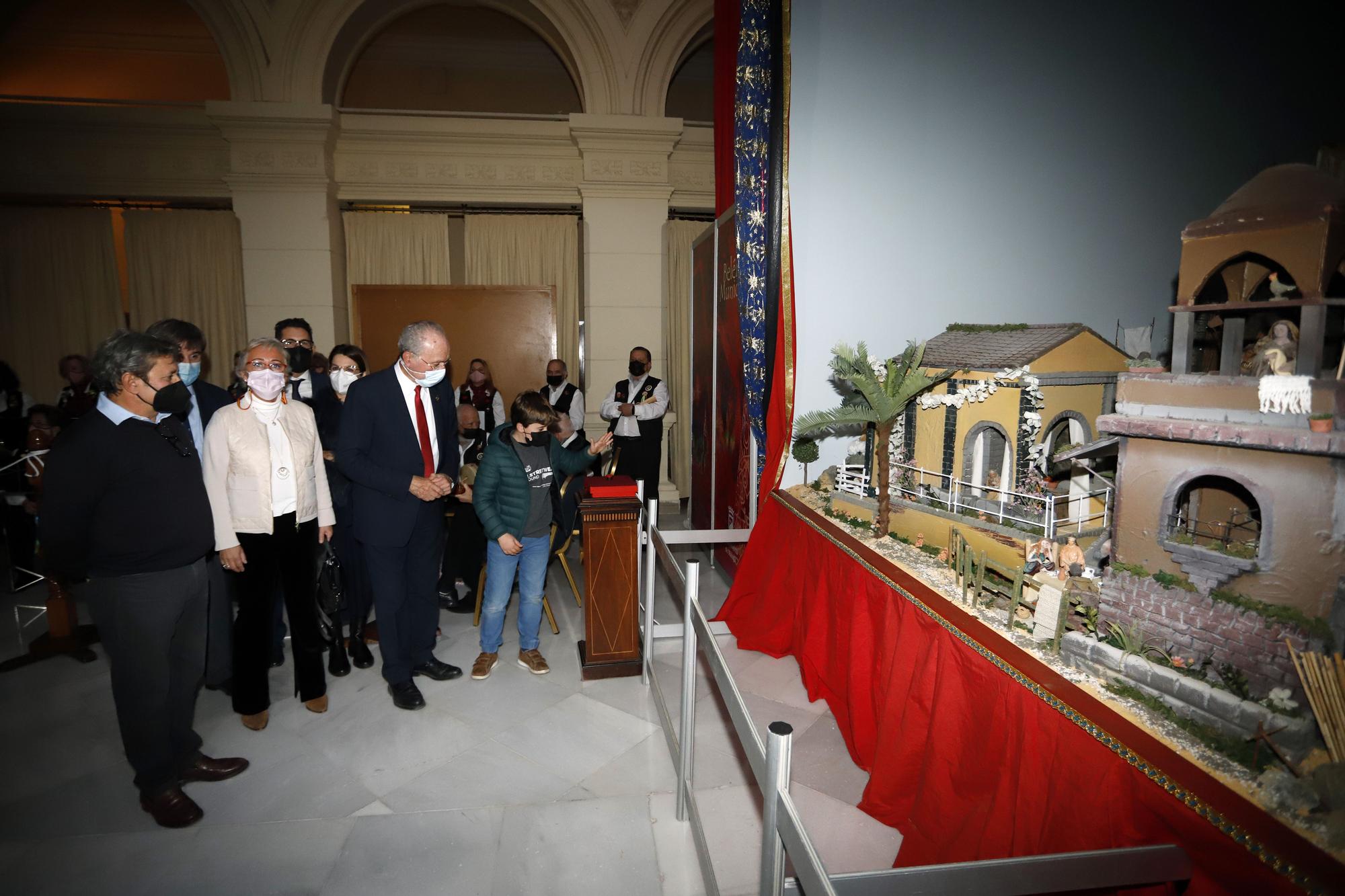 Inauguración de Belén municipal del Ayuntamiento de Málaga