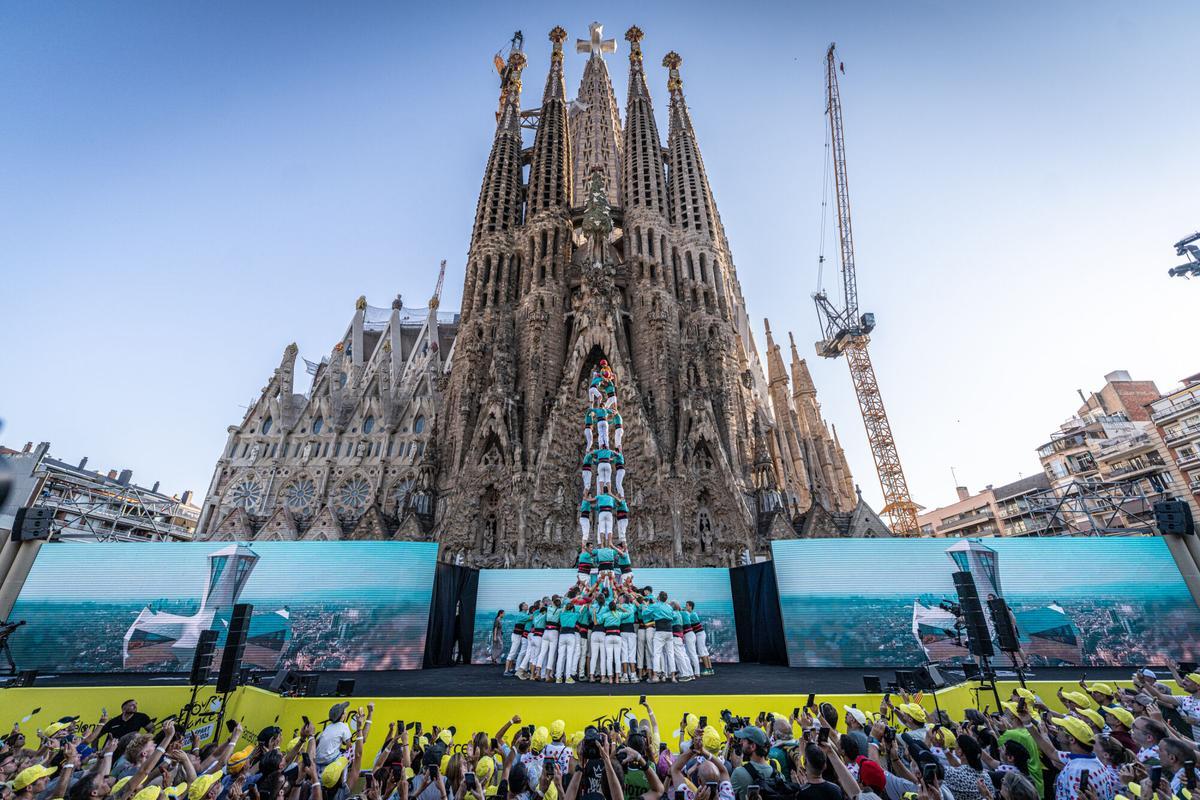 Presentación oficial de los equipos del Tour de Francia en Barcelona, el pasado jueves 2 de julio.