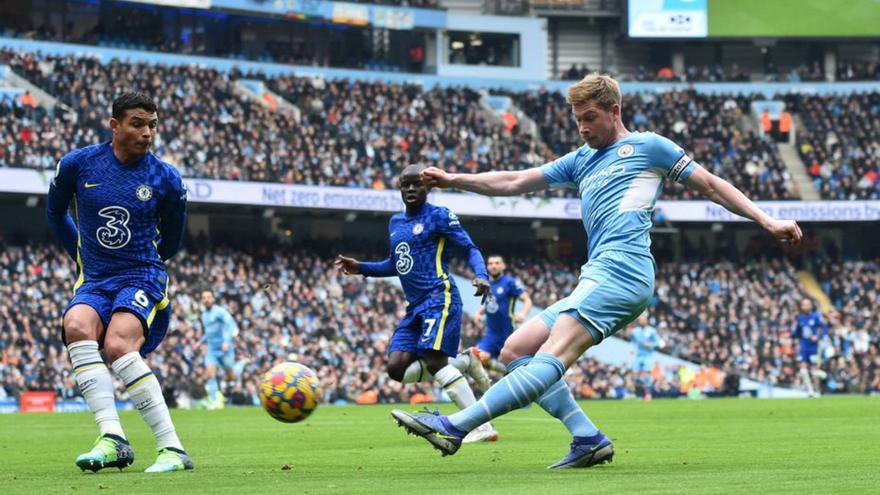 El City supera el Chelsea amb un gol de De Bruyne