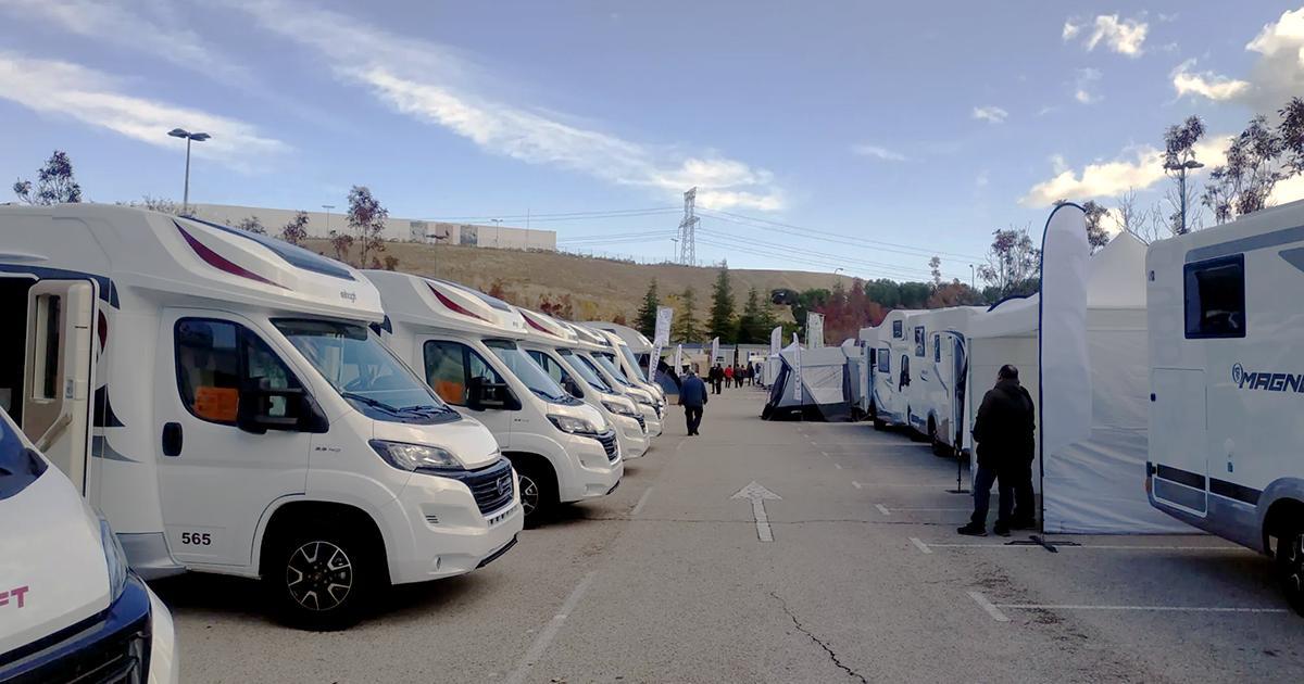 L'aparcament per a autocaravanes serà similar a aquest de la Fira del Caravaning 2024.