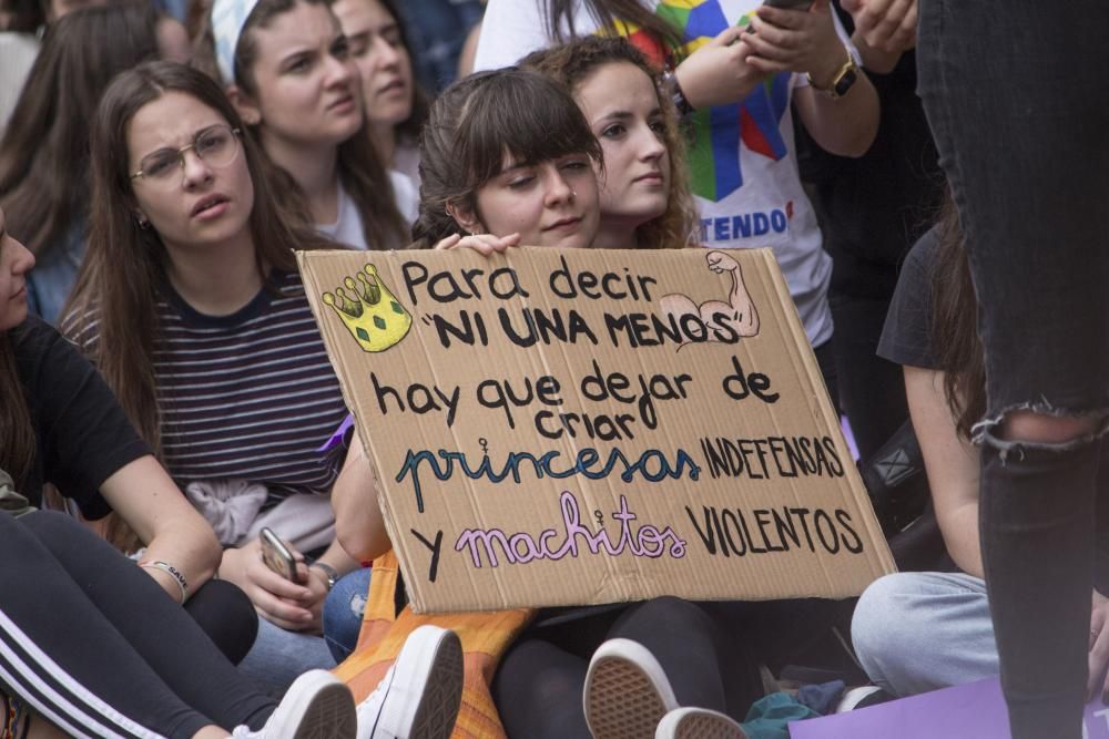 Manifestación en Oviedo.