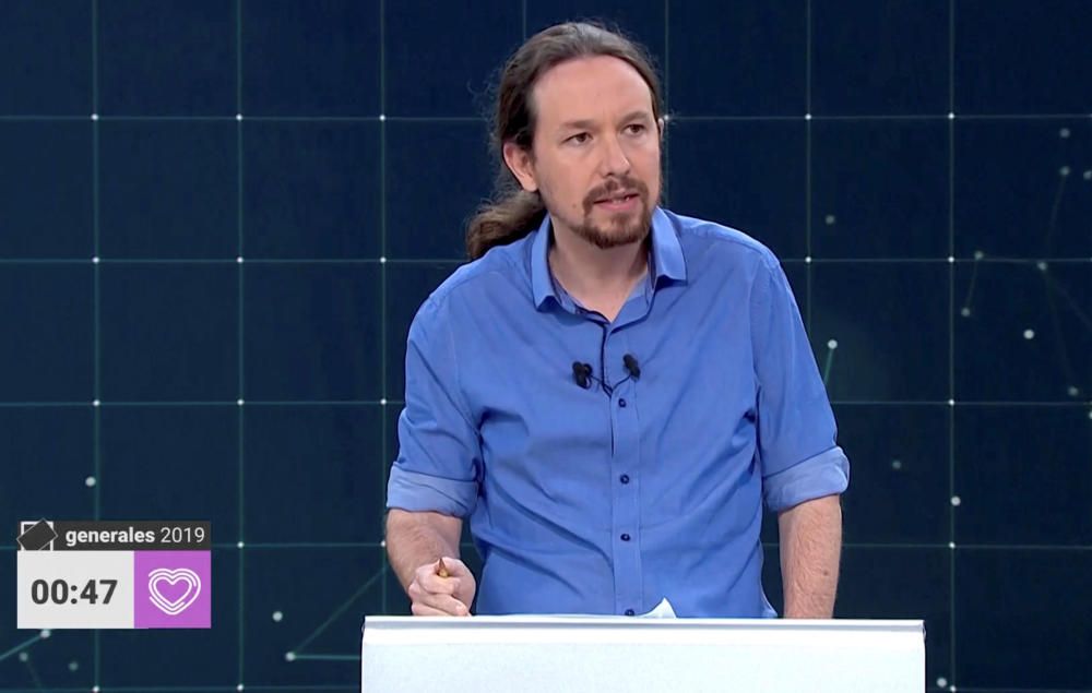 El debate electoral a cuatro de RTVE, en imágenes