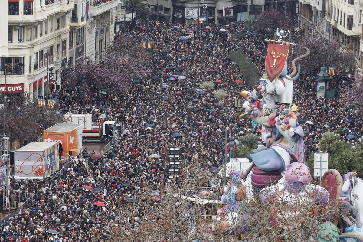La mascletà del 17 de marzo, en imágenes