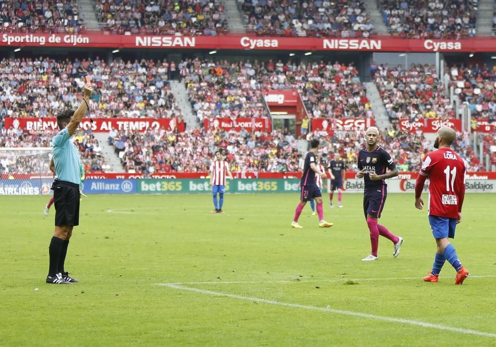 Partido Sporting de Gijón - F. C. Barcelona