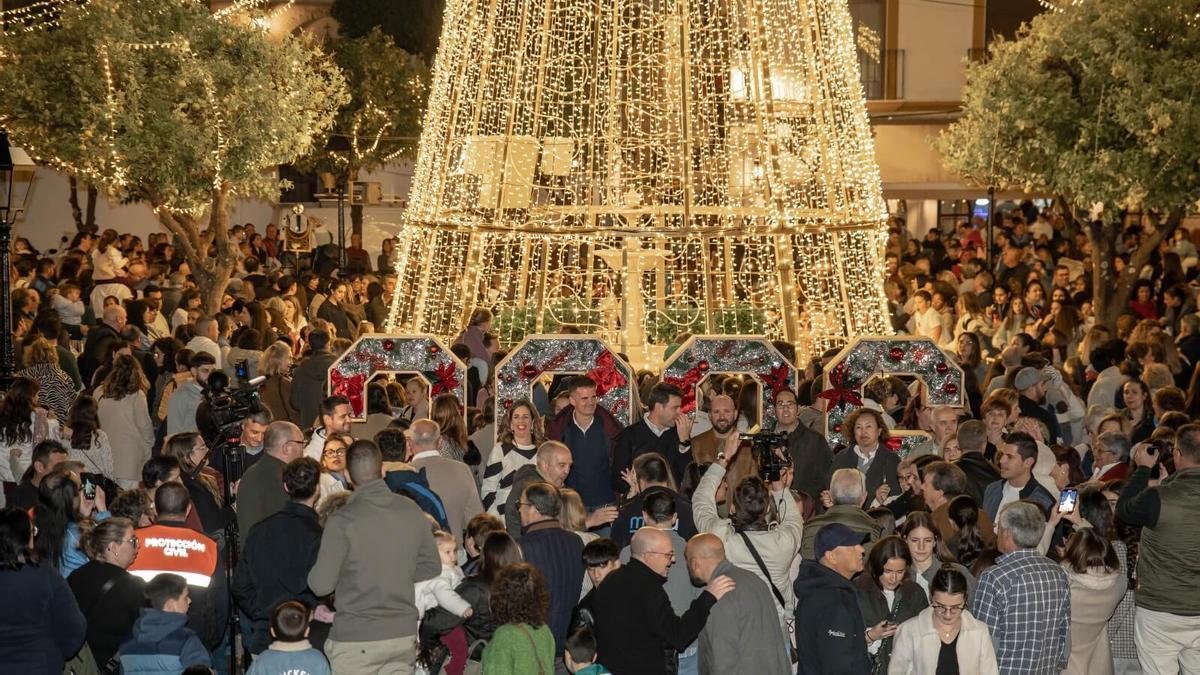 Encendido navideño en Estepa, Sevilla.