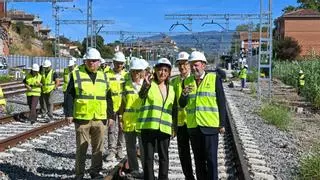La consellera Paneque assegura que les obres a la part baixa de la línia de tren de la Cerdanya s'acabaran el mes de febrer