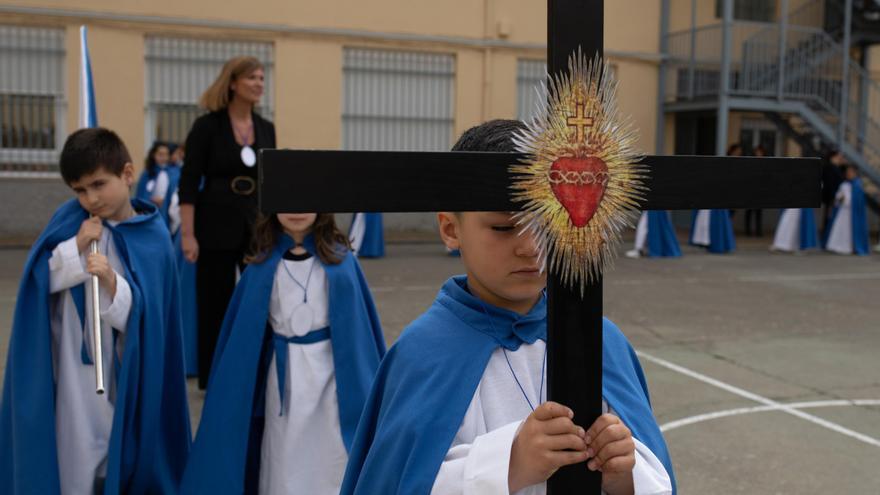 VÍDEO | Procesión del colegio Sagrado Corazón de Jesús por la Semana Santa