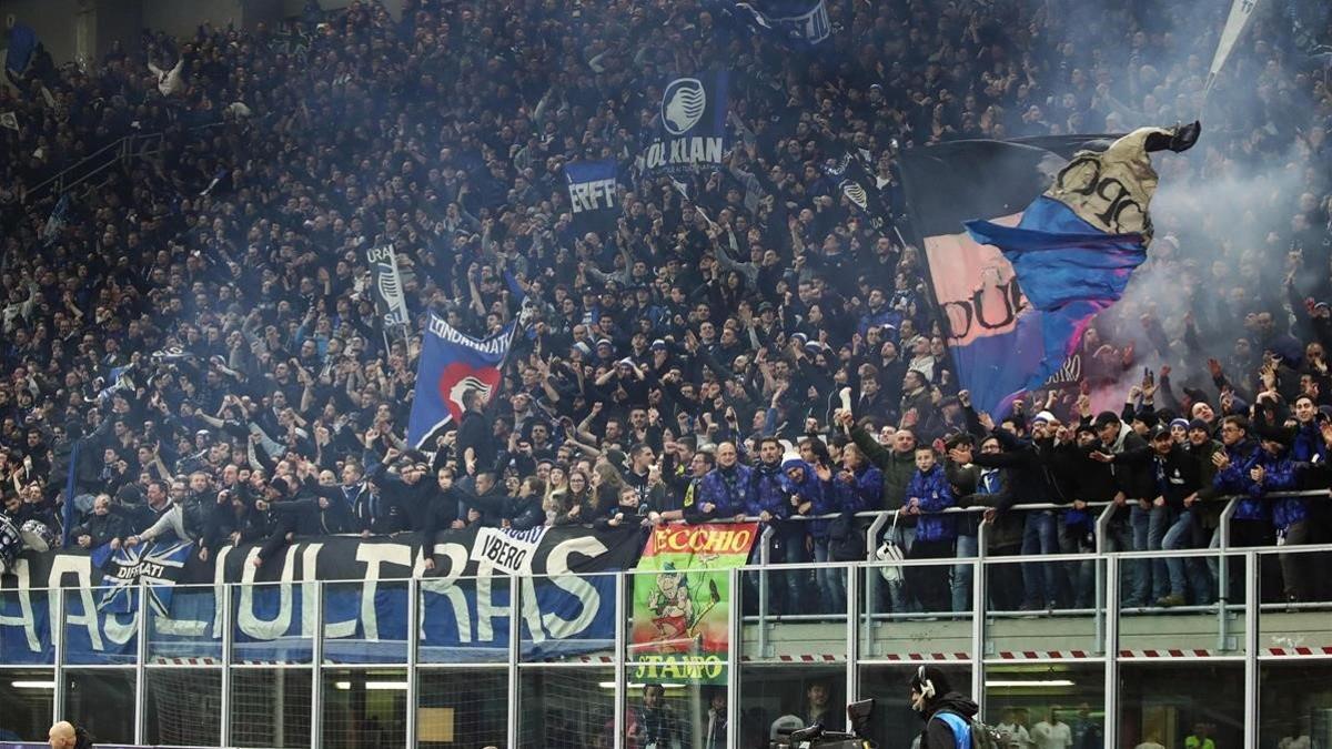 rpaniagua52373067 milan  italy   19 02 2020   atalanta fans during the uefa ch200224211756