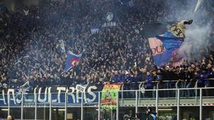 rpaniagua52373067 milan  italy   19 02 2020   atalanta fans during the uefa ch200224211756