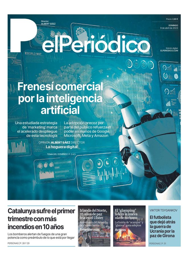La portada d’EL PERIÓDICO del 9 d’abril del 2023