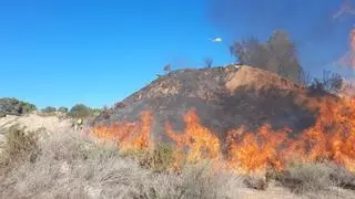 El incendio forestal de Barxeta fue extinguido tras reactivarse una vez controlado