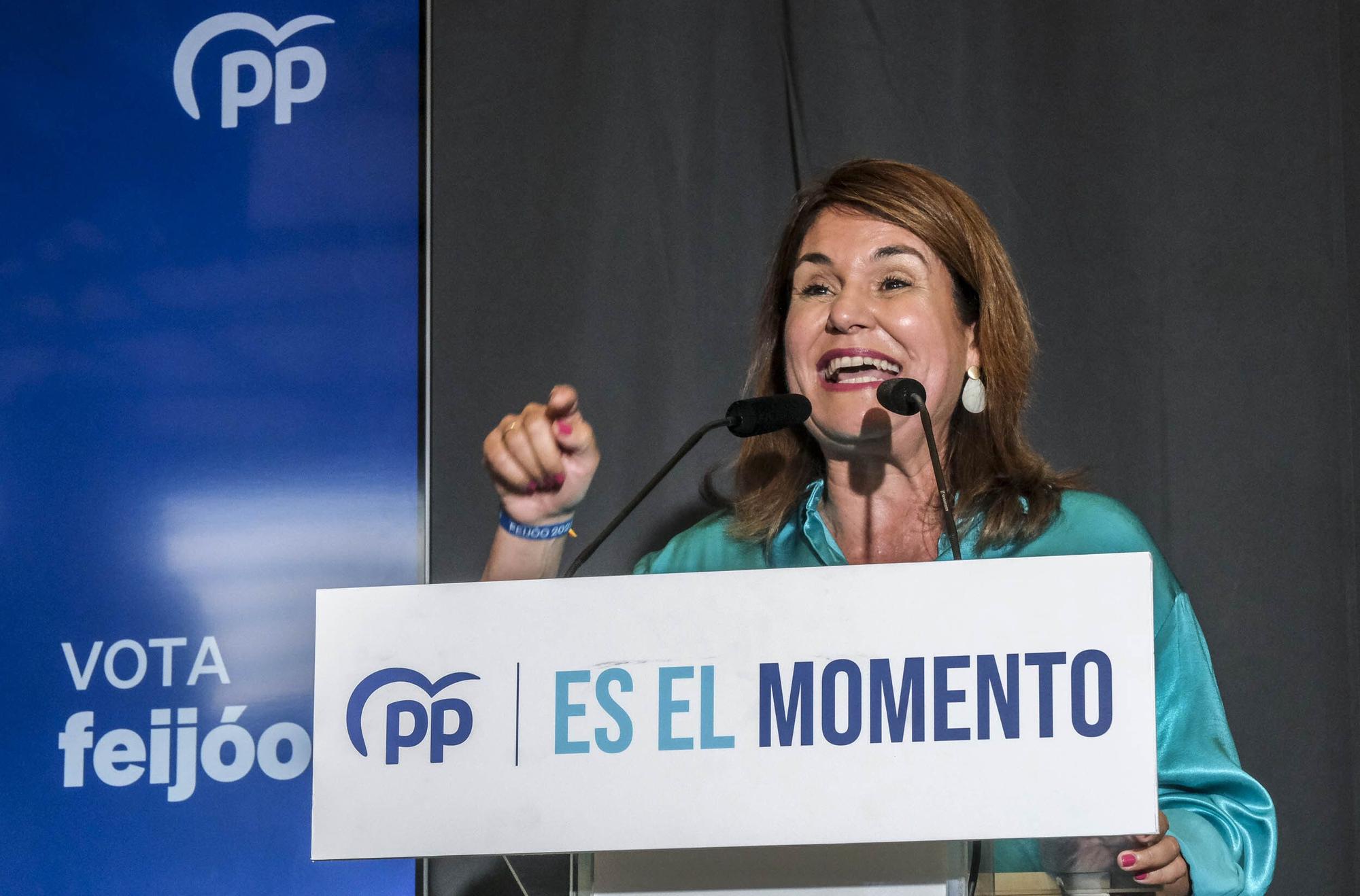 Cierre de campaña de las elecciones generales de los candidatos del PP por la provincia de Las Palmas