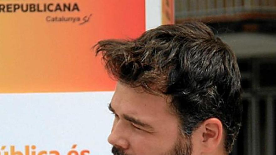 Rufián, ahir, a Badalona