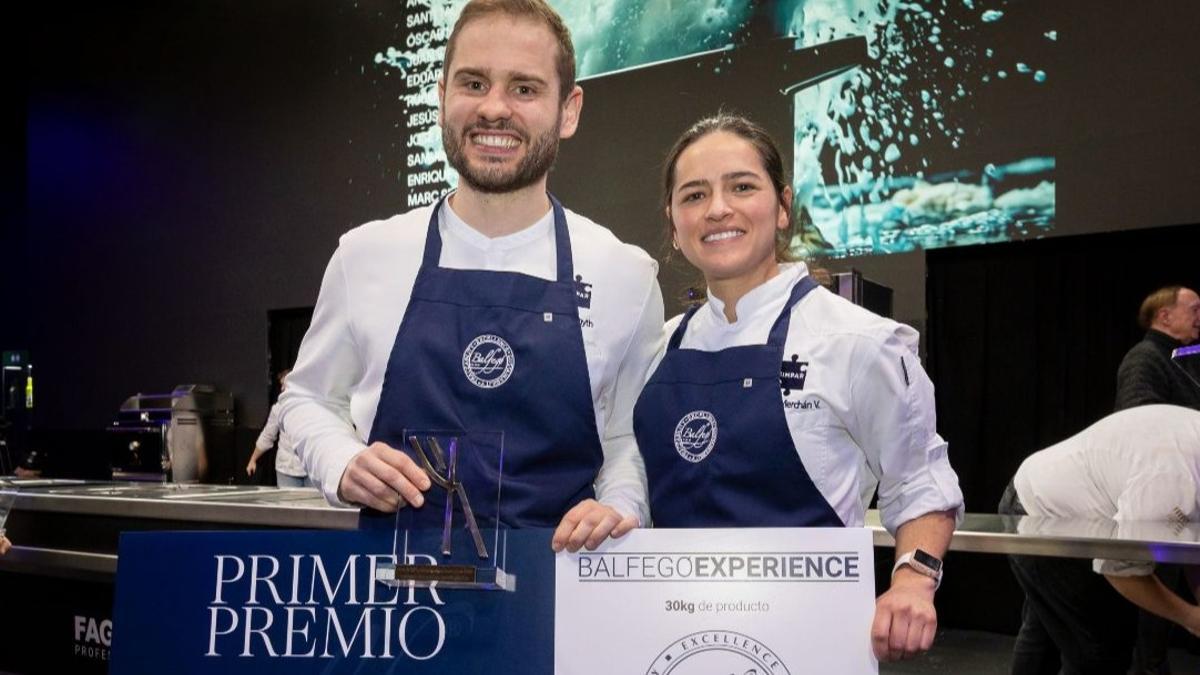 Axel Smyth y Claudia Merchán del restaurante Simpar de Santiago de Compostela.