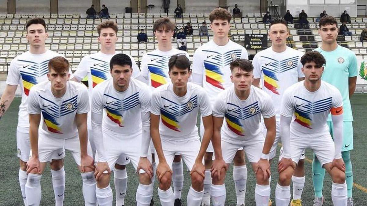 Una formación del Juvenil del FC Andorra