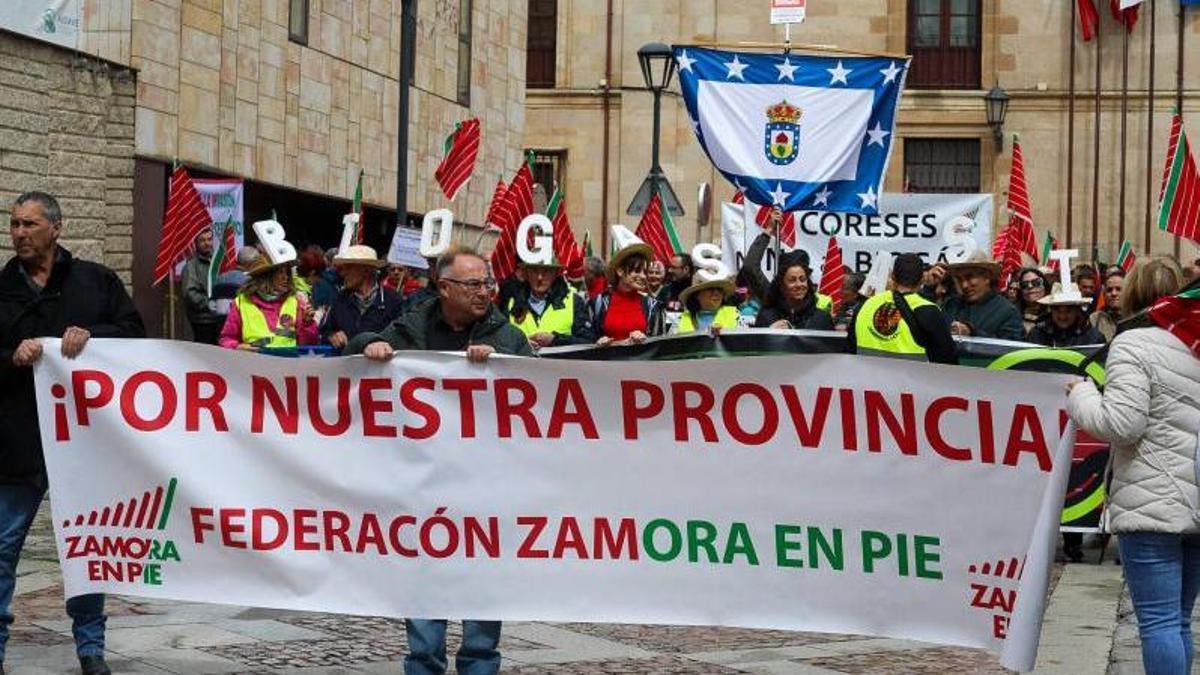 Vecinos de varios pueblos se manifiestan contra las plantas de biogás proyectadas en Zamora.