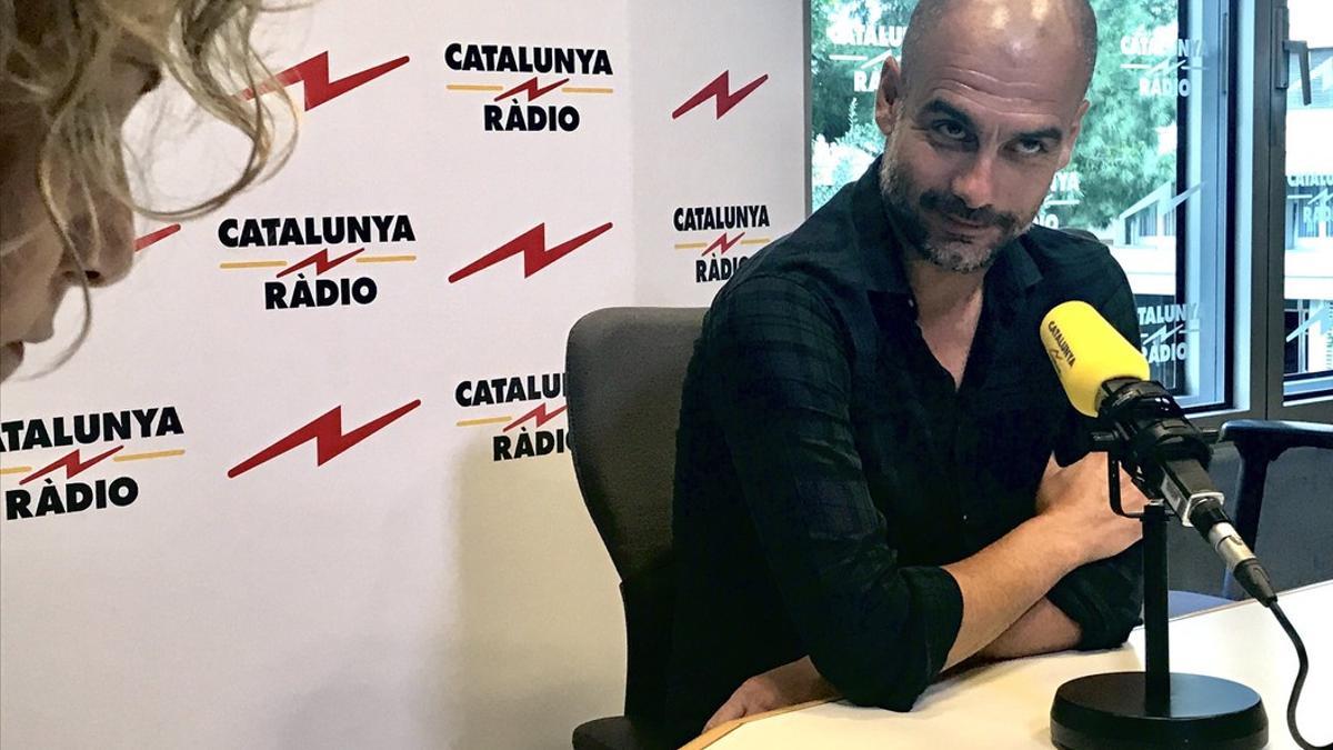 Pep Guardiola, entrevistado por Mònica Terribas en Catalunya Ràdio.