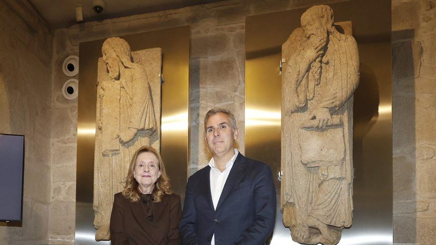 Los profetas Enoc y Elías, del Pórtico de la Gloria, se exhibirán en Pontevedra