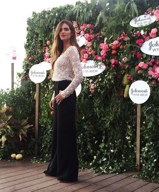 Sara Carbonero con pantalón de Marcos Luengo
