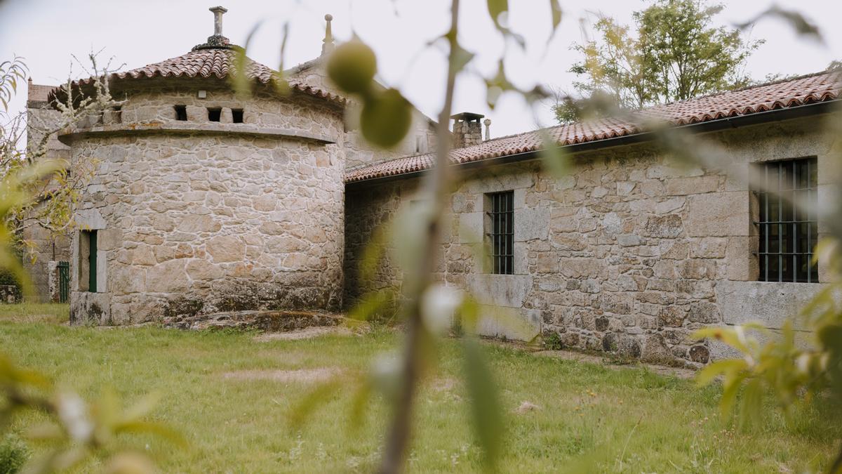 Un detalle del pazo de Moraña