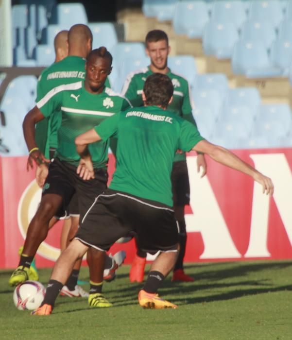 Así fue el entrenamiento del Panathinaikos en Vigo