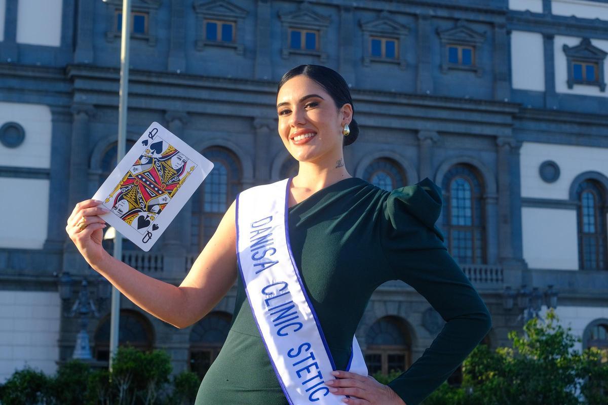 Ángeles Moreno, candidata a Reina del Carnaval de Las Palmas de Gran Canaria.