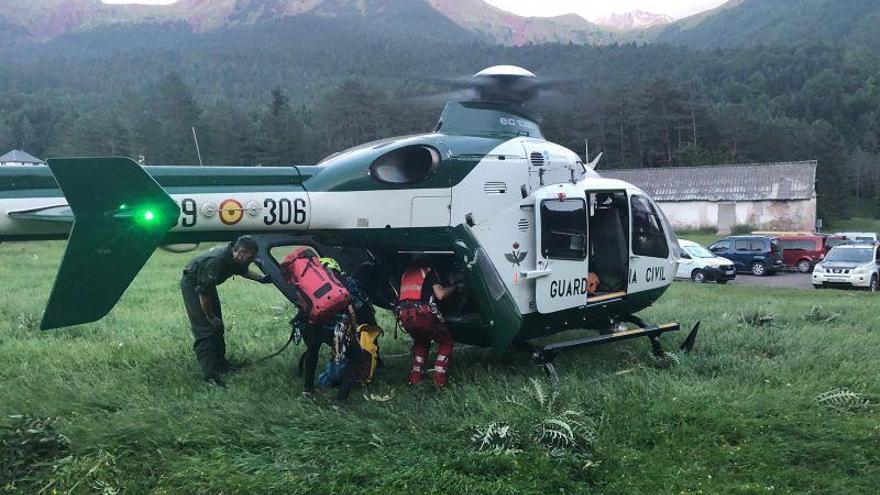 Fallece un hombre de 54 años en el barranco de Estriviella, en Huesca