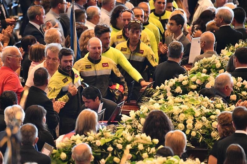 El funeral de Génova, en imágenes