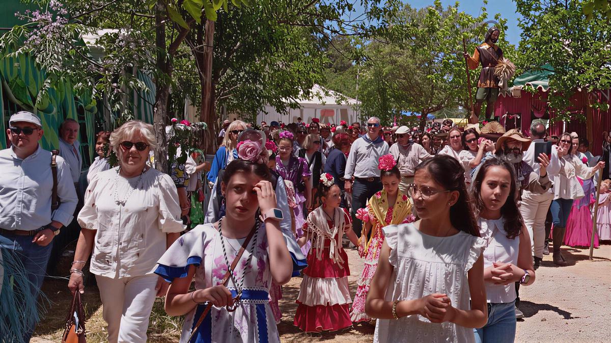 Procesión de San Isidro en la pradera de Culebrín