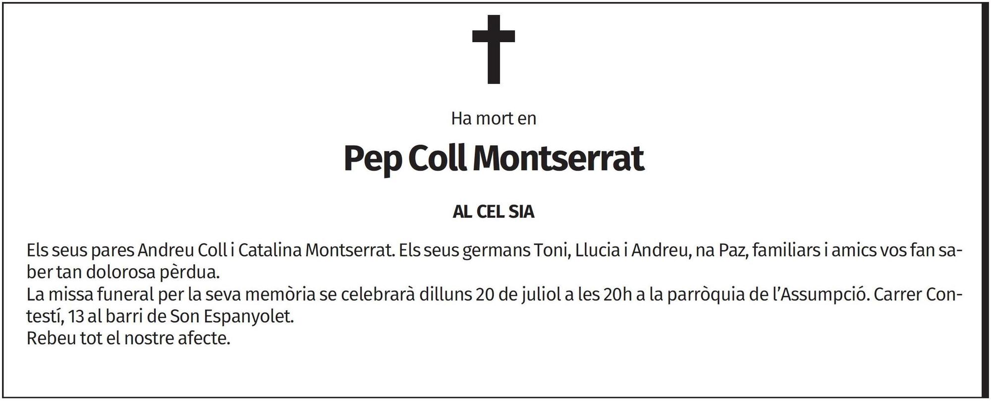 Pep Coll Montserrat