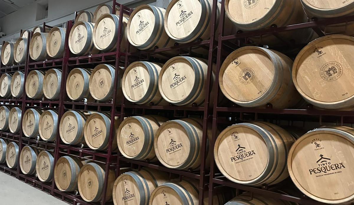 Barrica Tinto Pesquera.