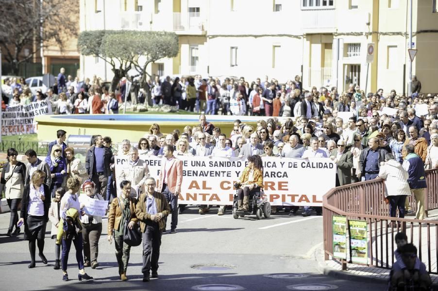 Manifestación sanitaria en Benavente