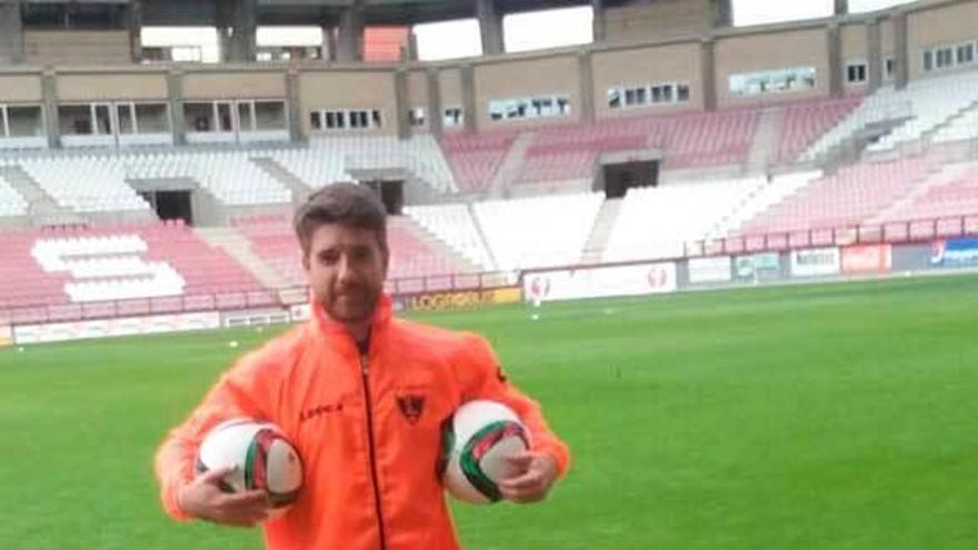 Dani &quot;Balbín&quot;, en Las Gaunas, en la pasada temporada.