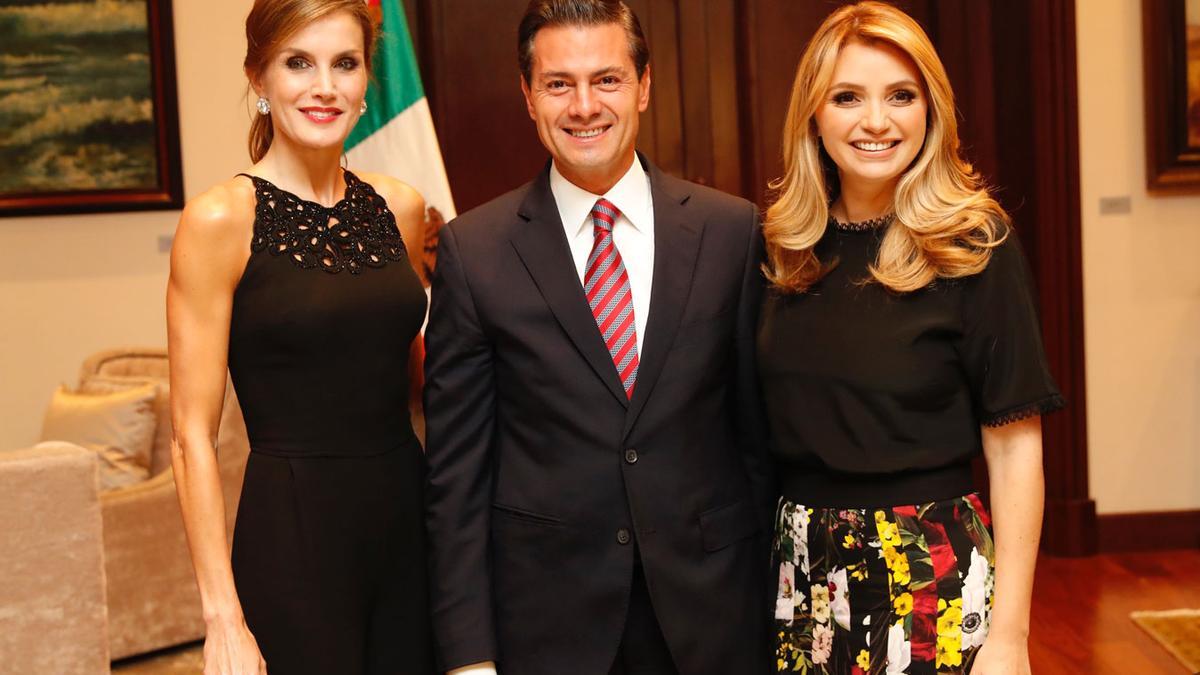 El look de Letizia Ortiz con mono negro de Felipe Varela