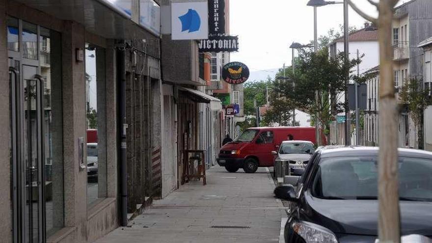 La calle Progreso, vial principal del casco urbano. // Bernabé/Javier Lalín