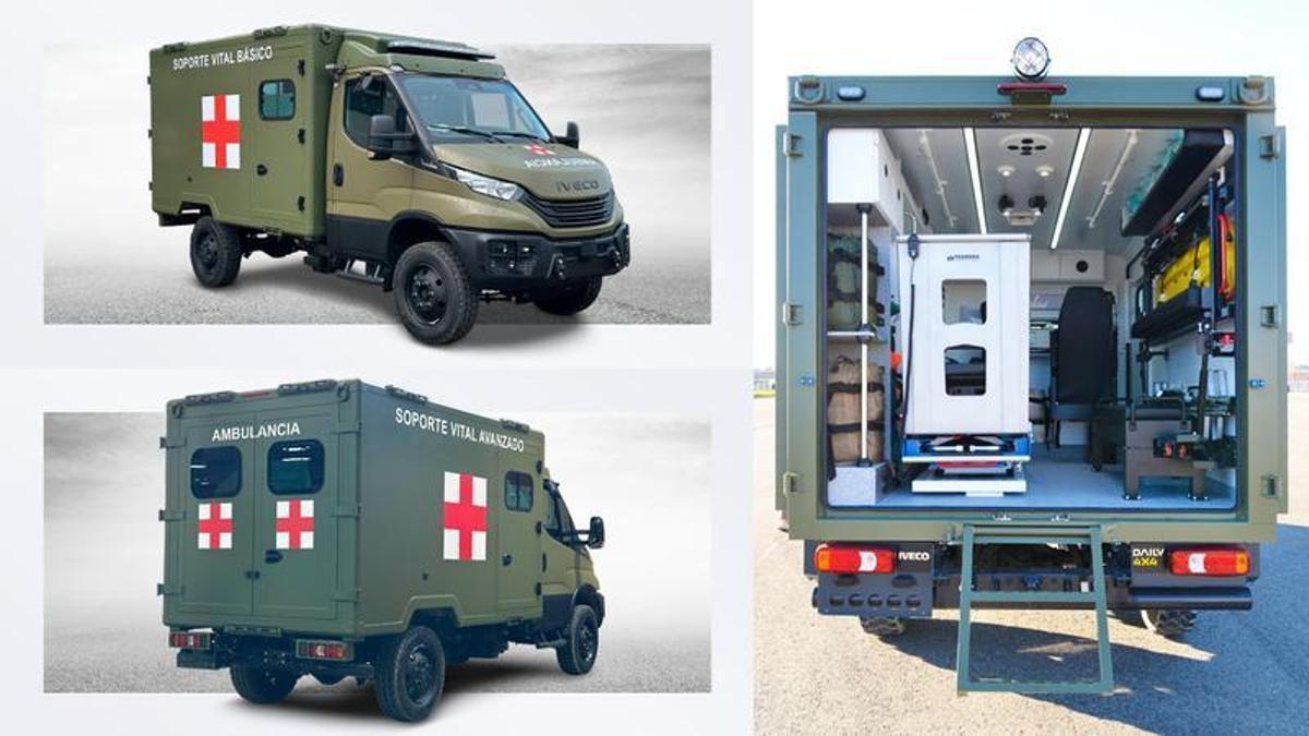 Ambulancia militar producida por la gallega Rodríguez López Auto.