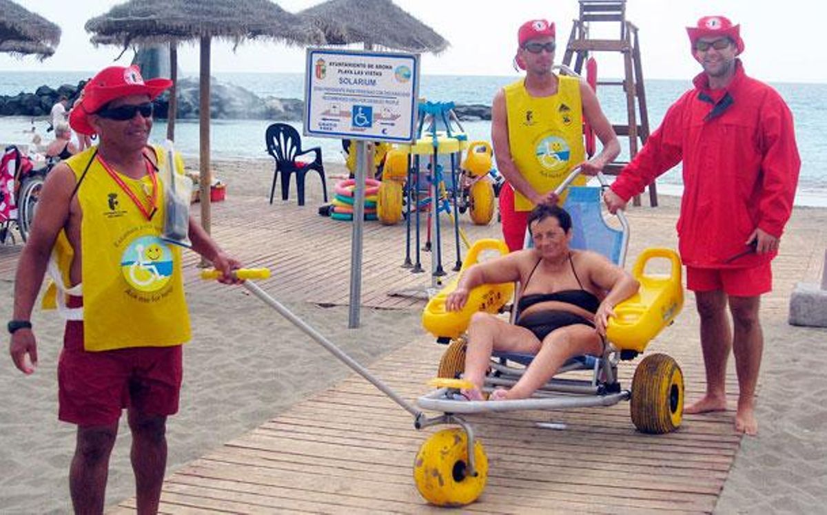 Las Vistas está considerada una de las playas más accesibles para personas con movilidad reducida del mundo.