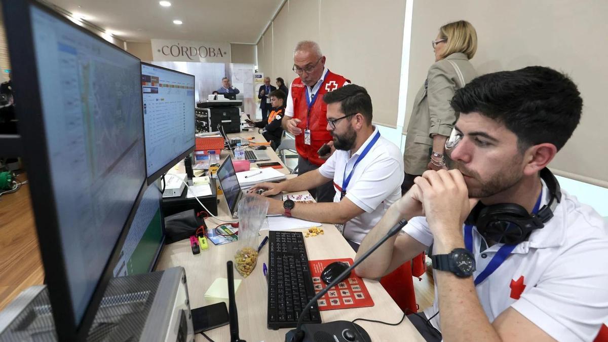 Voluntarios de Cruz Roja de Córdoba.