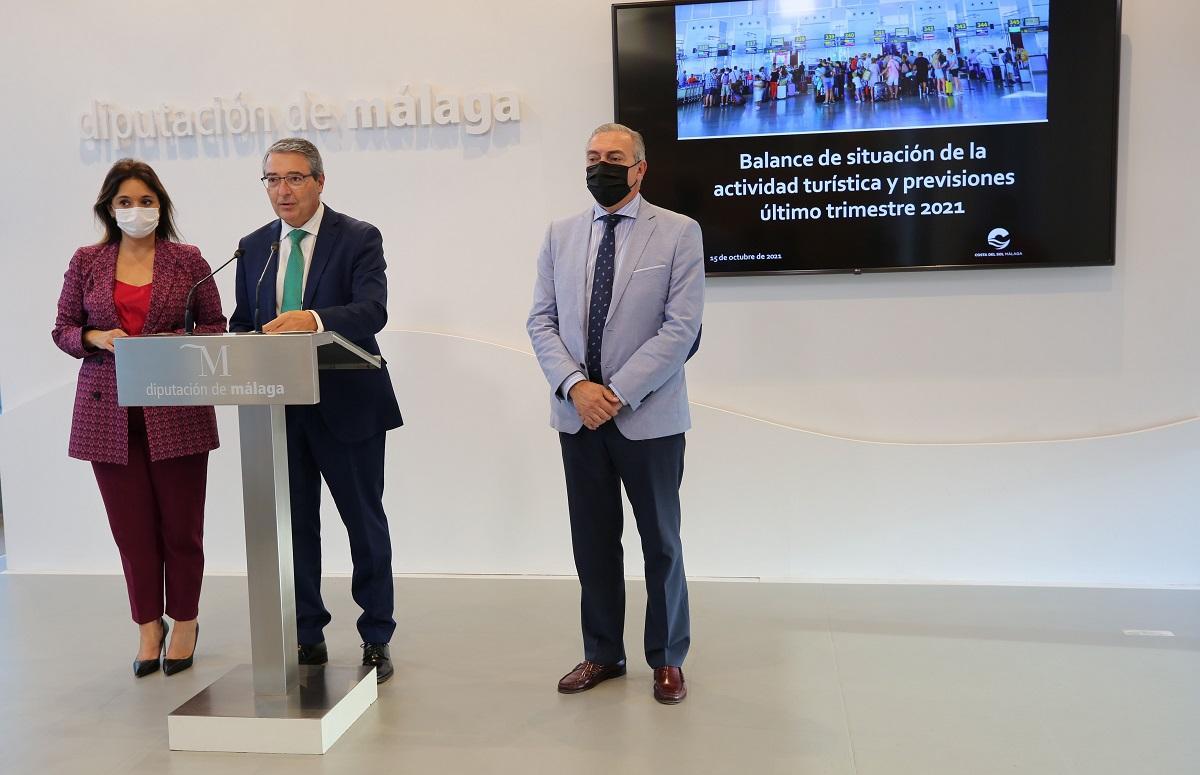 Francisco Salado, en la presentación del balance de verano de Turismo Costa del Sol.